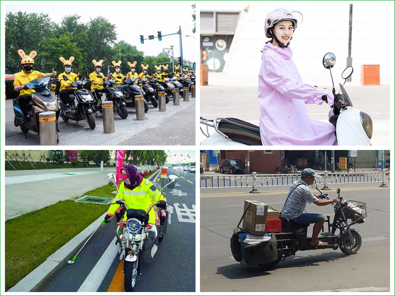 二輪電動車廣泛應(yīng)用環(huán)衛(wèi)清潔、快遞物流、餐飲外送行業(yè)